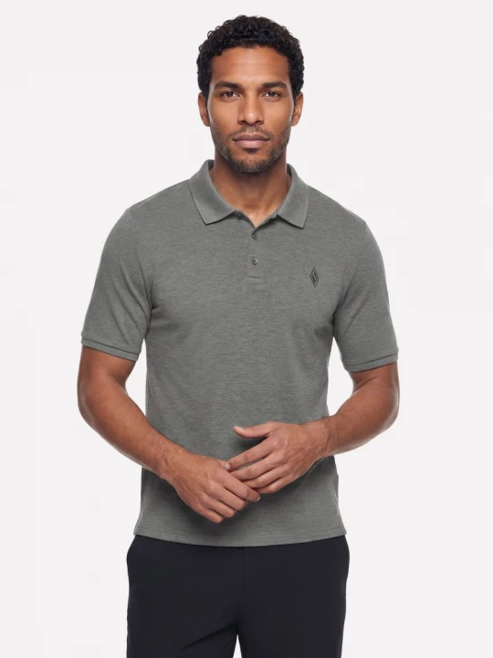 Foto del prodotto Skechers Uomo Off Duty Polo Maglietta in Carbone, Taglia Piccolo