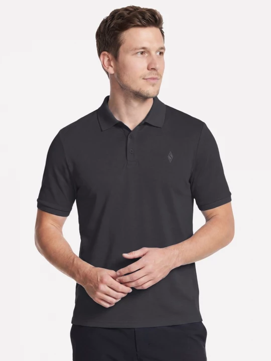 Foto del prodotto Skechers Uomo Off Duty Polo Maglietta in Nero, Taglia Piccolo