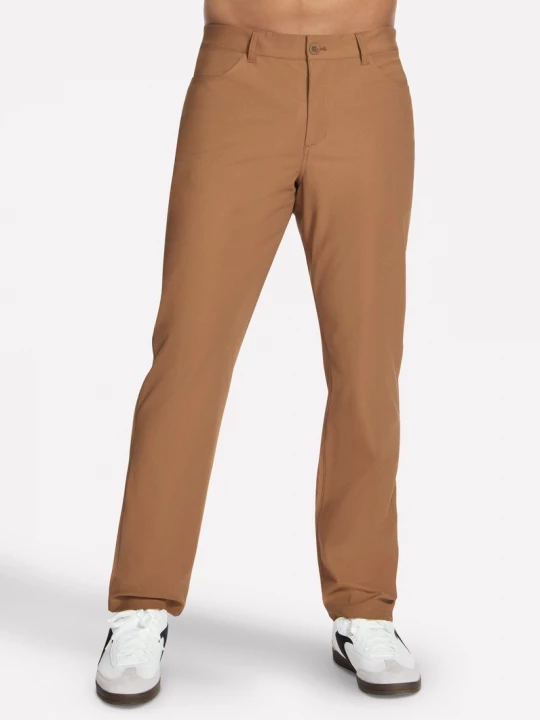 Foto del prodotto Skechers Uomo Premium 5 Pocket Pantaloni Classic in Cioccolato / Ocra, Taglia Piccolo
