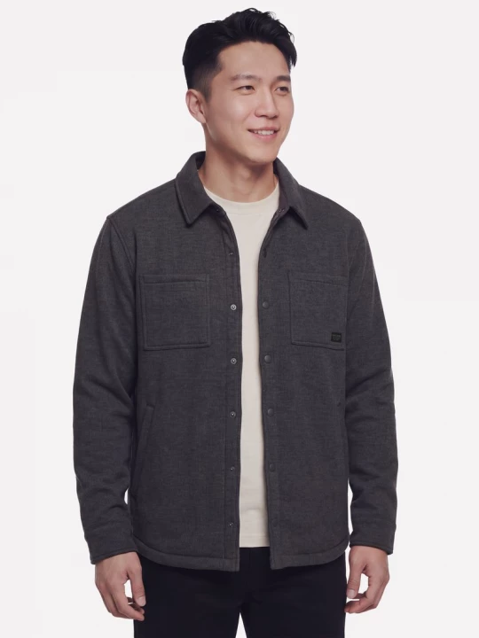 Foto del prodotto Skechers Uomo Sherpa Lined Quilted Giacca in Carbone, Taglia Piccolo