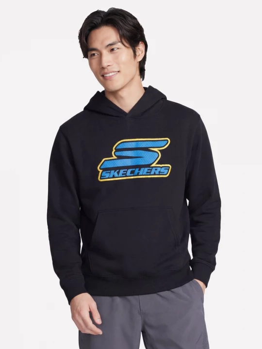 Foto del prodotto Skechers Uomo SKECH-SWEATS Nitro felpa con cappuccio in Nero, Taglia Piccolo