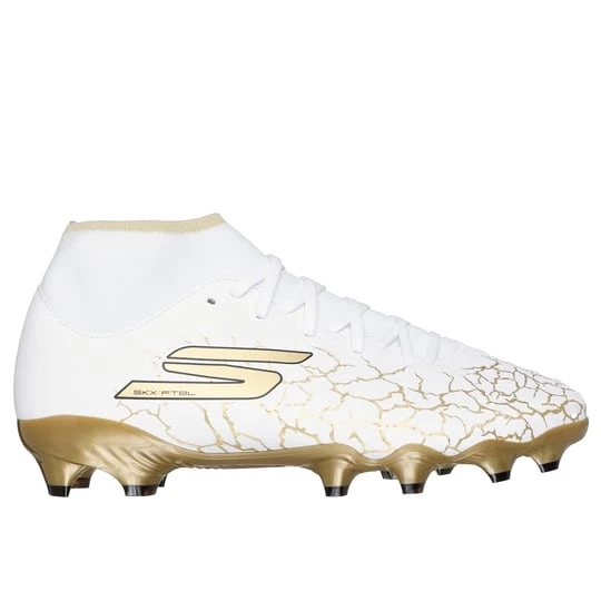 Foto del prodotto Skechers Uomo SKX_1.5 High Academy FG Shoes in Bianco / Nero / Oro