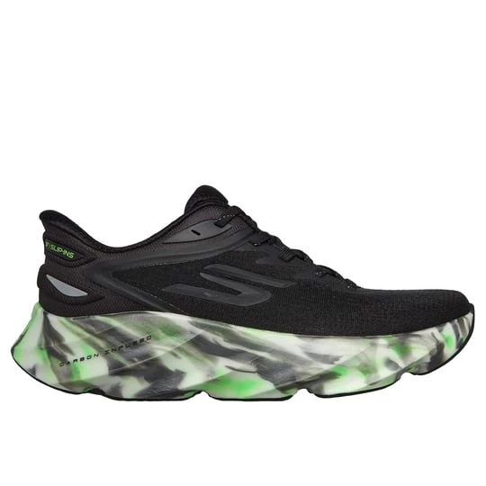 Foto del prodotto Skechers Uomo Slip-ins: Aero Burst - Glow in the Dark Sneaker in Nero / Verde, Vegan, Lavabile in lavatrice, Arch Fit, Hyper Burst