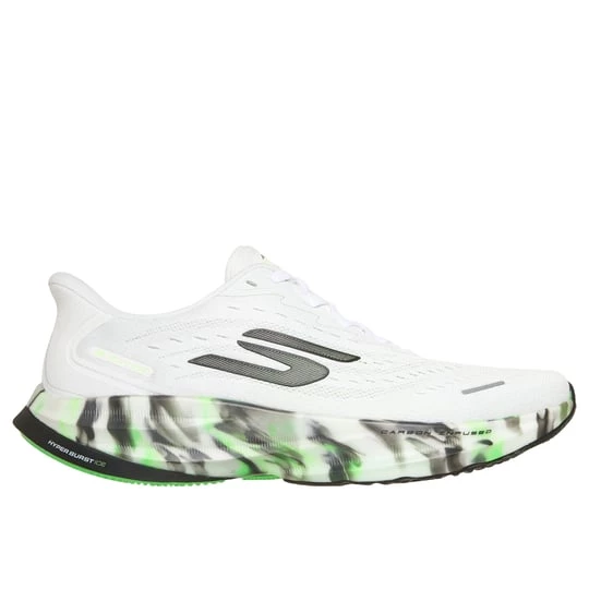 Foto del prodotto Skechers Uomo Slip-ins: Aero Spark - Glow in the Dark Sneaker in Bianco / Verde, Vegan, Lavabile in lavatrice, Arch Fit, Hyper Burst