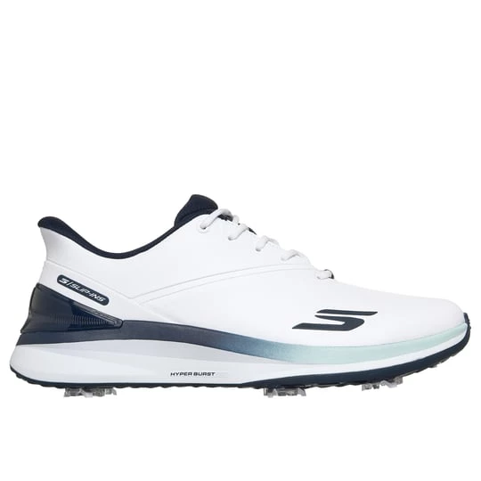 Foto del prodotto Skechers Uomo Slip-ins Golf Waterproof: Blade Tour Shoes in Bianco / Blu Navy Blue, Arch Fit, Hyper Burst granatowy