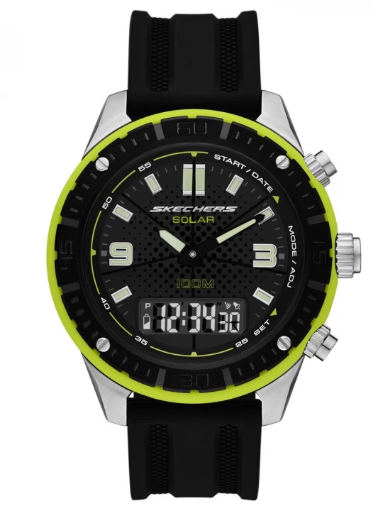 Foto del prodotto Skechers Uomo Solar orologi in Nero / Giallo czarny