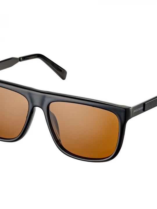 Foto del prodotto Skechers Uomo Square Hardware Shiny Lens occhiali in Nero