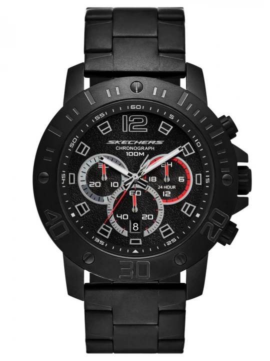 Foto del prodotto Skechers Uomo Stainless Smagliettal Chronograph orologi in Nero