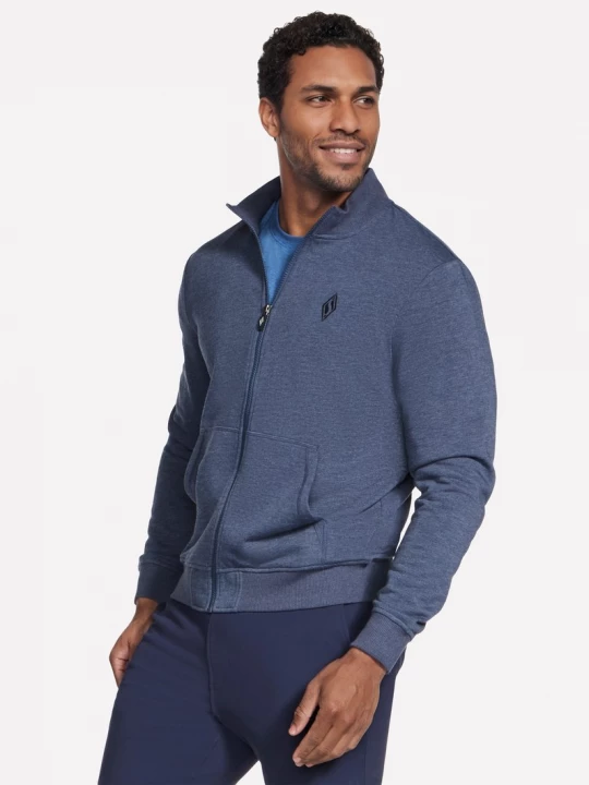 Foto del prodotto Skechers Uomo The Hoodless felpa con cappuccio GO WALK Everywhere Giacca in Blu Navy Blue, Taglia Piccolo