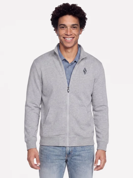 Foto del prodotto Skechers Uomo The Hoodless felpa con cappuccio GO WALK Everywhere Giacca in Grigio Chiaro, Taglia Piccolo