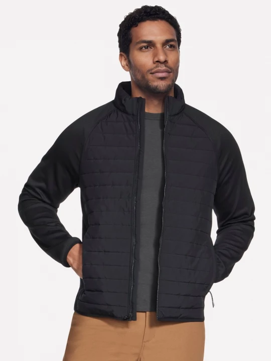 Foto del prodotto Skechers Uomo The Hoodless felpa con cappuccio Hybrid Giacca in Nero, Taglia Piccolo
