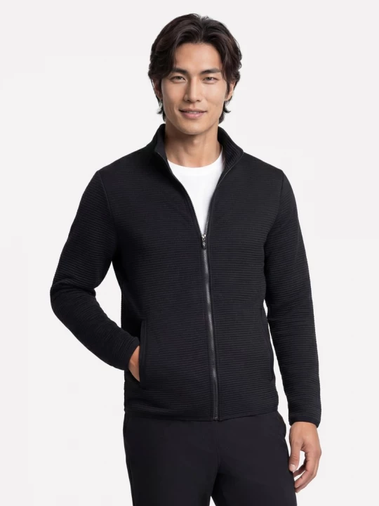 Foto del prodotto Skechers Uomo The Hoodless felpa con cappuccio Ottoman Giacca in Nero, Taglia Piccolo