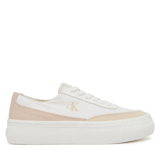 Foto del prodotto Sneakers Calvin Klein Jeans Vulc Flatform Low Cv Mix Mg YW0YW01770 Bianco