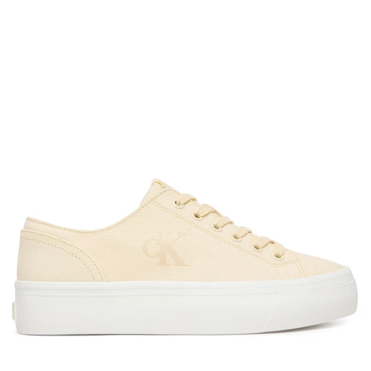 Foto del prodotto Sneakers Calvin Klein Vulc Flatform Low Canvas Mg YW0YW01763 Écru Crema