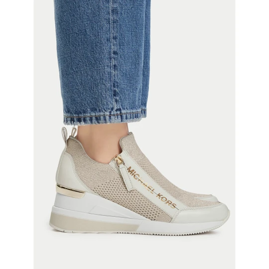 Foto del prodotto Sneakers MICHAEL Michael Kors Wills Metallic Stretch Knit Trainer 43S3WIFS4D Beige