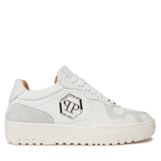 Foto del prodotto Sneakers PHILIPP PLEIN Mix Leather Lo Top Sneakers SADS USC0545 PLE010N 01 Bianco