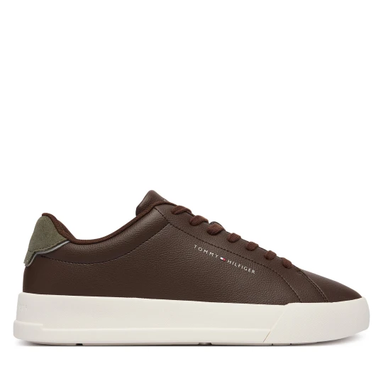Foto del prodotto Sneakers Tommy Hilfiger Th Court Lth Detail Ess FM0FM05367 Marrone