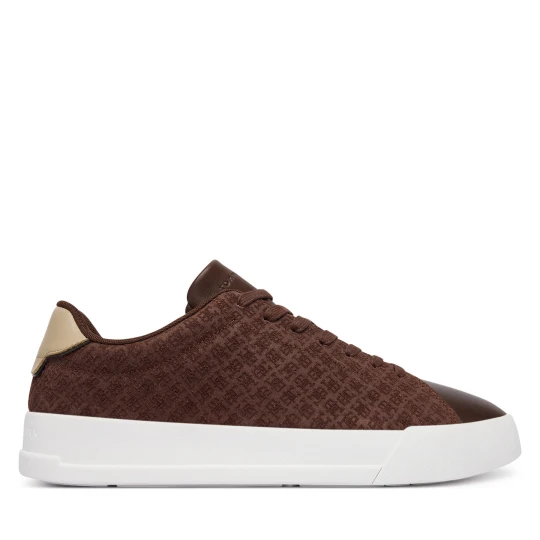 Foto del prodotto Sneakers Tommy Hilfiger Th Court Lth Mix Monogram FM0FM06082 Marrone