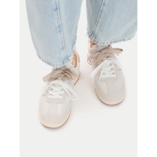 Foto del prodotto Sneakers Tommy Jeans Tjw Low Profile Runner Lthr Mix EN0EN03001 Écru Crema