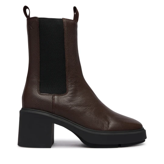 Foto del prodotto Stivaletti Calvin Klein Block Heel Chelsea Boot Lth HW0HW03694 Marrone scuro
