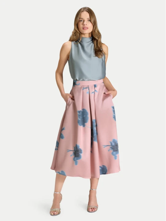 Foto del prodotto Swing Gonna midi 2AK00300 Rosa Regular Fit