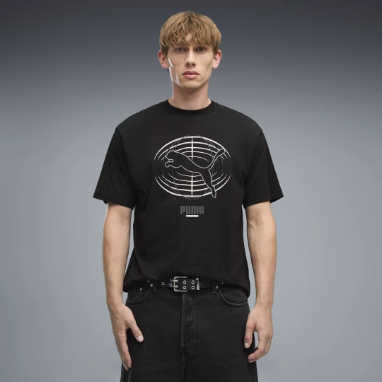 Foto del prodotto T-shirt con grafica PUMATECH dal taglio morbido da uomo, Abbigliamento, Nero czarny