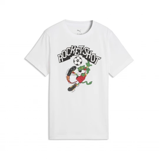 Foto del prodotto T-shirt con grafica Super PUMA per ragazzi, Accessori, Bianco biały
