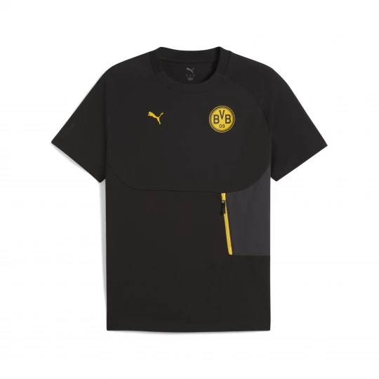 Foto del prodotto T-shirt con taschino Borussia Dortmund PUMATECH da uomo, Accessori, Nero czarny