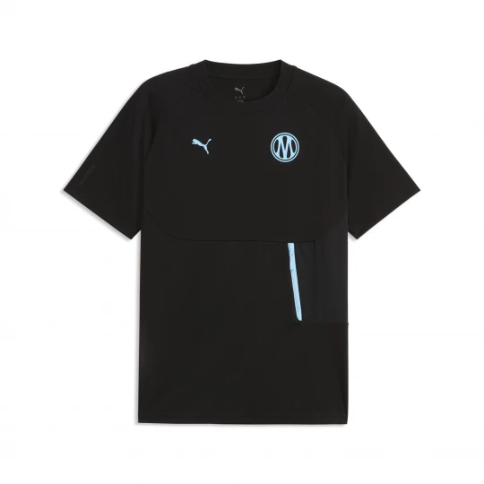 Foto del prodotto T-shirt con taschino Olympique de Marseille PUMATECH da uomo, Accessori, Nero czarny