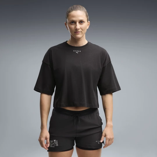 Foto del prodotto T-shirt cropped PUMA x HYROX Lifestyle da donna, Abbigliamento, Nero czarny