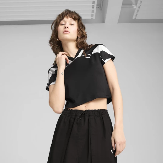 Foto del prodotto T-shirt da calcio FUTURE.PUMA.ARCHIVE da donna, Abbigliamento, Nero czarny