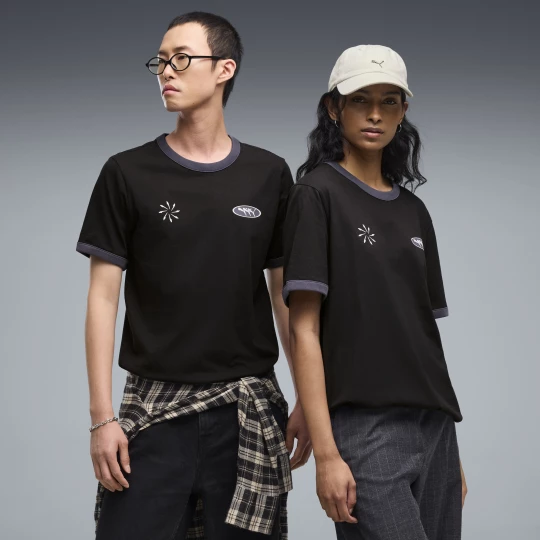 Foto del prodotto T-shirt FUTURO. PUMA. ARCHIVE Ringer unisex, Abbigliamento, Bianco White