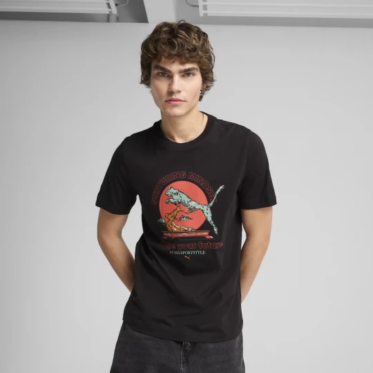 Foto del prodotto T-shirt GRAPHICS PUMA Bonsai da uomo, Abbigliamento, Nero czarny