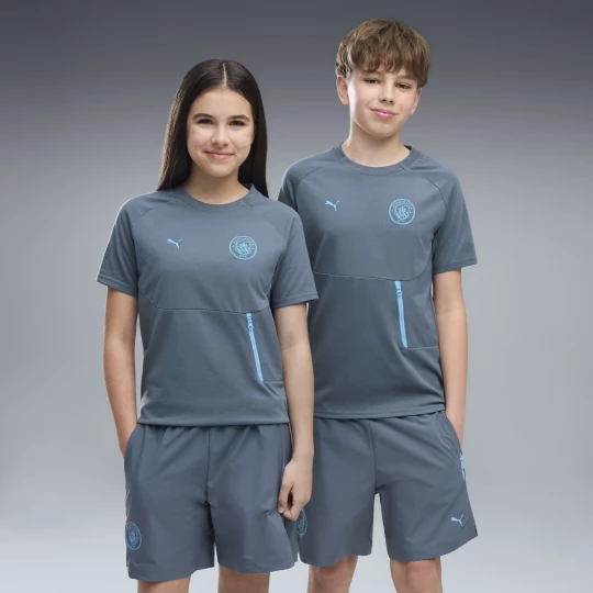 Foto del prodotto T-shirt Manchester City PUMATECH per ragazzi, Abbigliamento, Grigio Gray