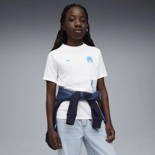 Foto del prodotto T-shirt Olympique de Marseille PUMATECH per ragazzi, Abbigliamento, Bianco biały