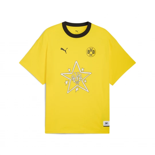 Foto del prodotto T-shirt PUMA HOOPS x Borussia Dortmund II da uomo, Abbigliamento, Giallo żółty