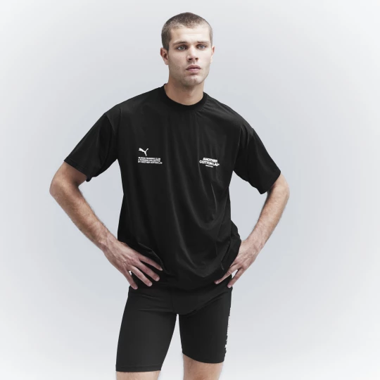 Foto del prodotto T-shirt PUMA x ANOTHER COTTON LAB Sunday Running Club unisex, Abbigliamento, Nero czarny