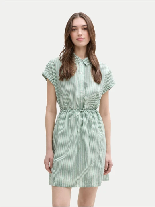 Foto del prodotto Tom Tailor Denim Vestito chemisier 1045766 Verde Regular Fit