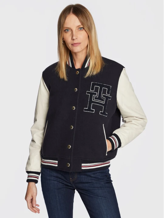Foto del prodotto Tommy Hilfiger Bomber Blend WW0WW37308 Blu scuro Regular Fit