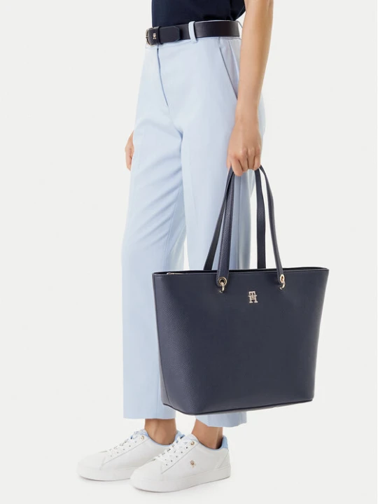 Foto del prodotto Tommy Hilfiger Borsetta Emblem Shopper AW0AW15178 Blu scuro