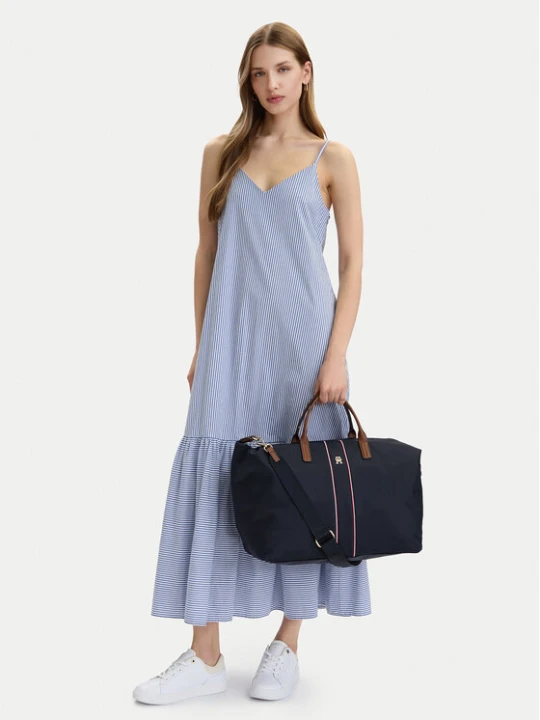 Foto del prodotto Tommy Hilfiger Borsetta Popette Weekender Corp AW0AW18529 Blu