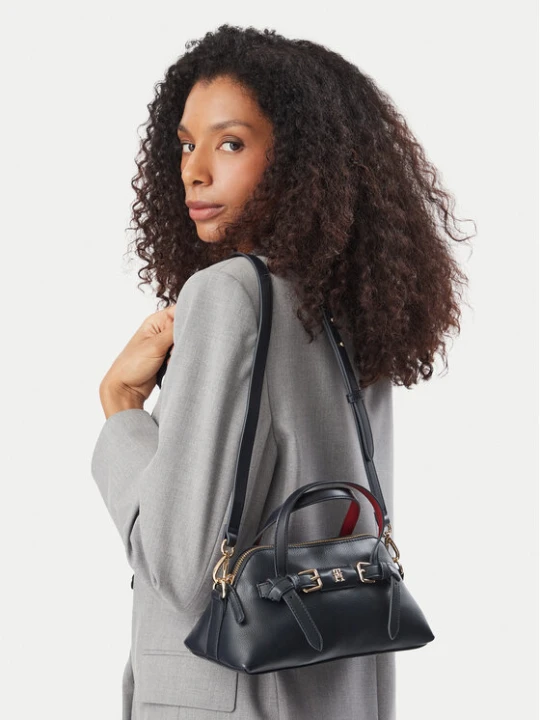 Foto del prodotto Tommy Hilfiger Borsetta Th Buckle Mini Tote AW0AW19034 Blu scuro