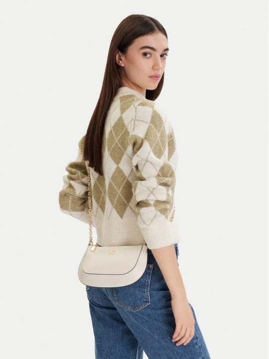 Foto del prodotto Tommy Hilfiger Borsetta Th Glam Mini Chain Crossover AW0AW18142 Crema