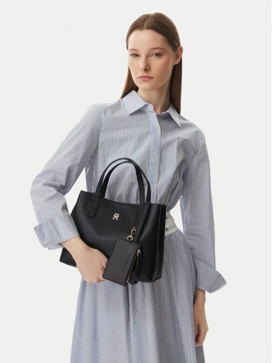 Foto del prodotto Tommy Hilfiger Borsetta Th Icon Mini Satchel AW0AW18722 Nero