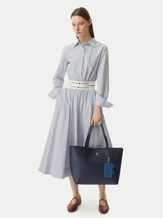 Foto del prodotto Tommy Hilfiger Borsetta Th Icon Tote AW0AW18724 Blu scuro