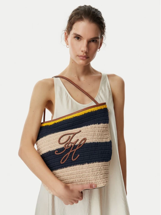 Foto del prodotto Tommy Hilfiger Borsetta Th Nautical Bucket Crochet Str AW0AW18814 Multicolore