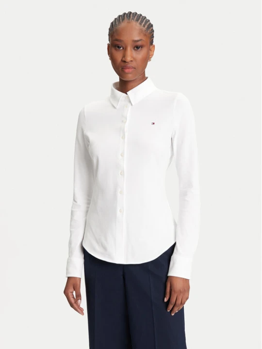 Foto del prodotto Tommy Hilfiger Camicia 1985 WW0WW43528 Écru Slim Fit Crema