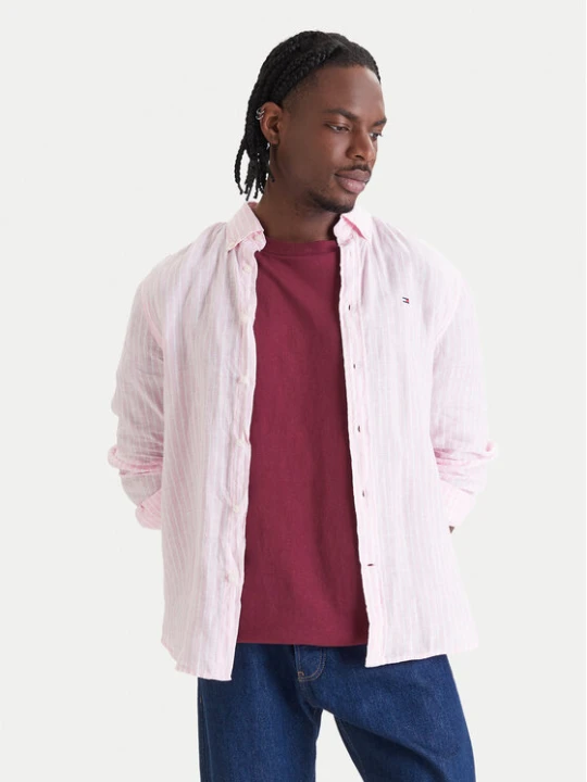 Foto del prodotto Tommy Hilfiger Camicia Bengal MW0MW42400 Rosa Regular Fit