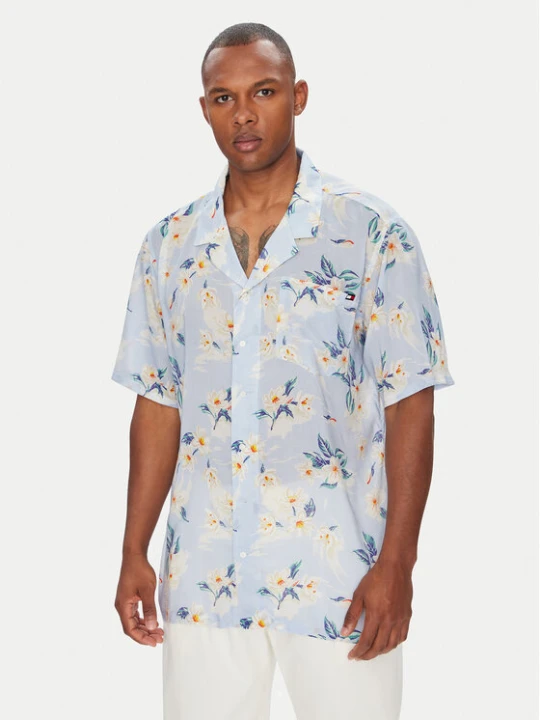 Foto del prodotto Tommy Hilfiger Camicia Bowling UM0UM03227 Celeste Regular Fit