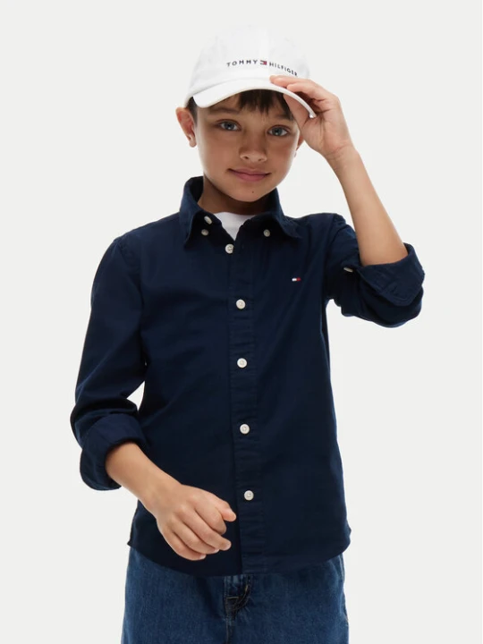 Foto del prodotto Tommy Hilfiger Camicia Flag Oxford KB0KB10192 Blu scuro Regular Fit